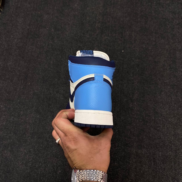 کتونی نایک جردن ساقدار آبی سرمه ای مردانه